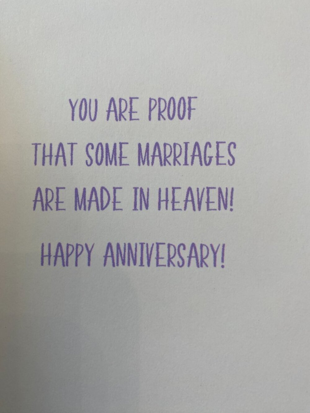 HANDMADE BY ROSEMARIE ANNIVERSARY CARD - Picture 3 of 3